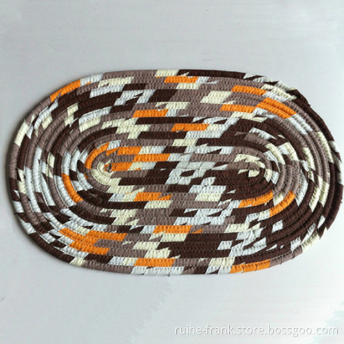 Coiled Fabric Rope Basket-B